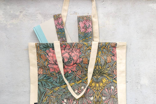 Paperblanks Morris Pink Honeysuckle Canvas Bag - Art Department LLC
