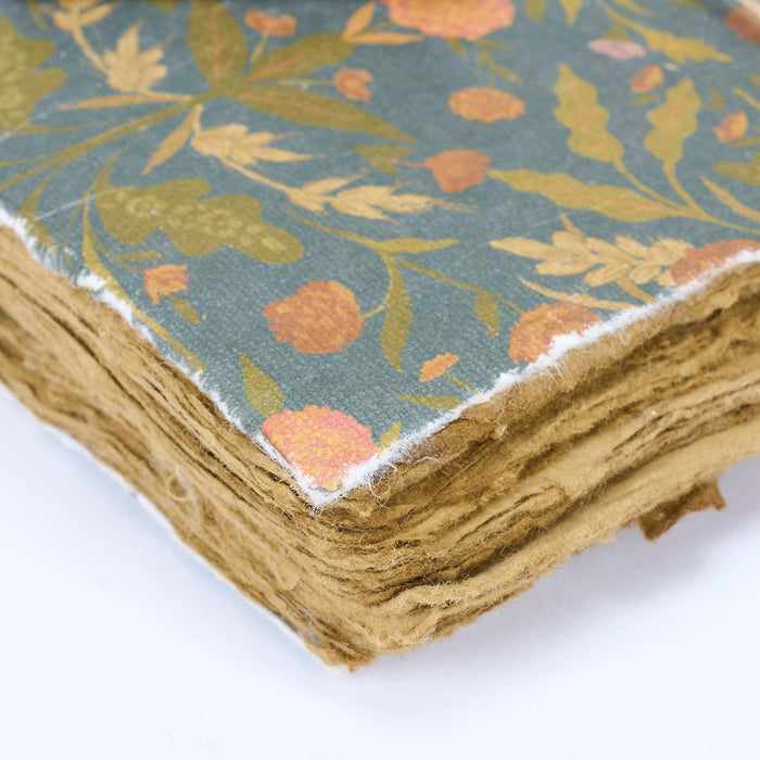 Dark Fall Folk Floral Journal