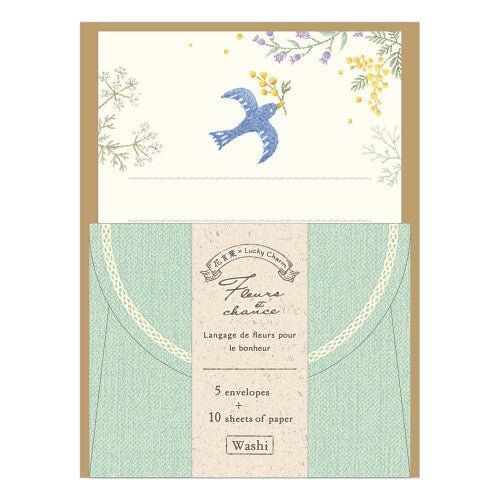 Fleurs et chance Stationery - Art Department LLC
