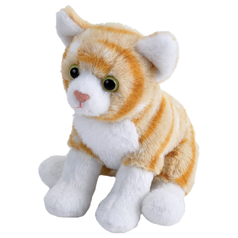 Pocketkins - ECO - Cat Orange Tabby Stuffed Animal 5" - Art Department LLC