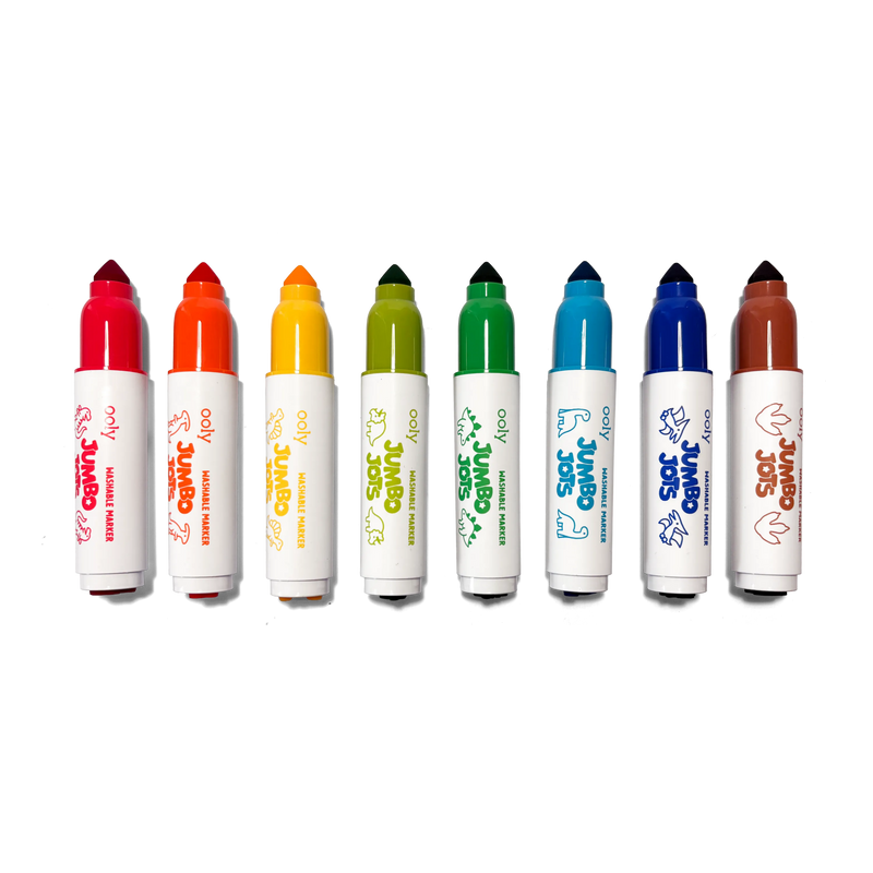 Jumbo Jots Dual Tip Dinosaur Stamp Markers - Set of 8 - Art Department LLC