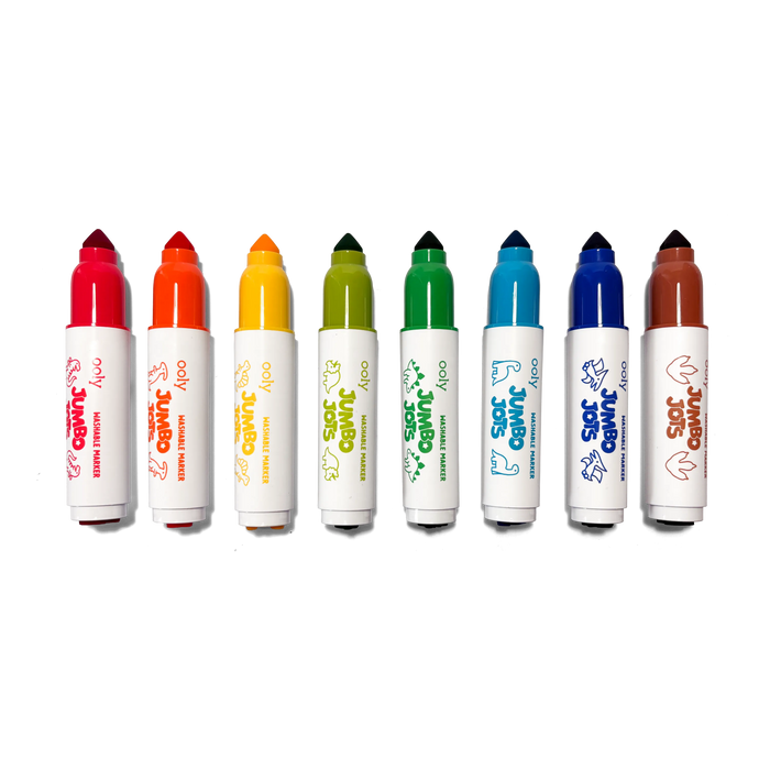Jumbo Jots Dual Tip Dinosaur Stamp Markers - Set of 8