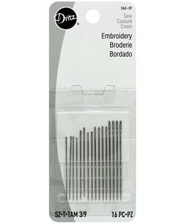 Dritz Hand Needles Embroidery Size 3/9 16pc - Art Department LLC