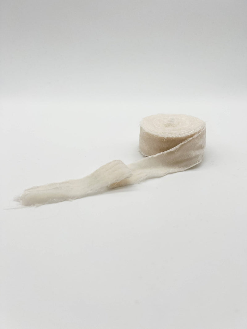 1.25" Raw Edge Velvet Ribbon - Art Department LLC
