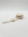 1.25" Raw Edge Velvet Ribbon, cream.