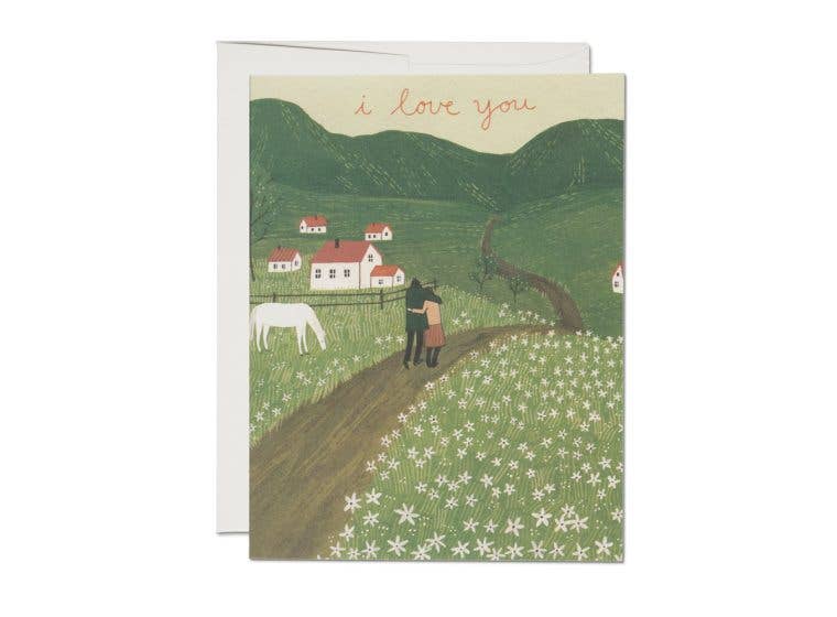 Along the Road Greeting Card - Art Department LLC