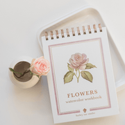 Flowers watercolor workbook - Art Department LLC