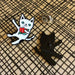 Cat with Flower Enamel Pin - Art Department LLC