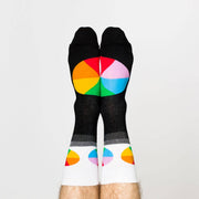 Color Wheel - Large Crew Socks - Art Department LLC