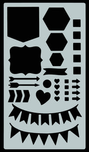 Essentials Dotted Journal Stencil Set - Art Department LLC
