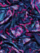 Fern Lightweight Scarf - Navy Blue, Floral Mosaic - Art Department LLC