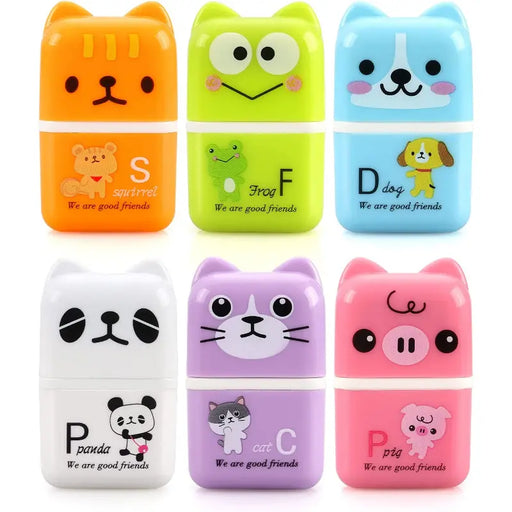 Cute Animal Erasers in Case