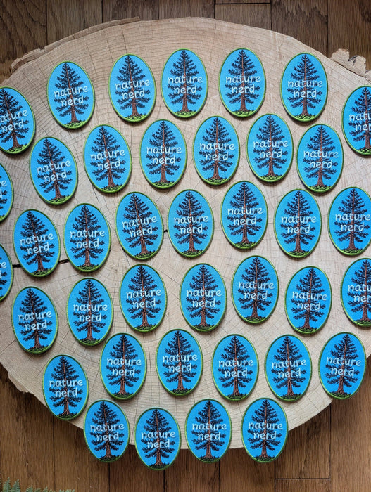 Iron-on patch | nature nerd - embroidered Pine tree applique