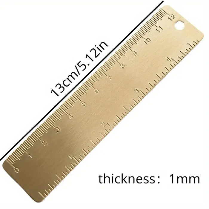 15cm/5in Scale Brass Ruler, Bookmark