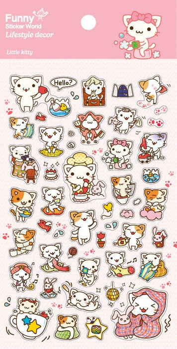 Little Cat Gel Stickers - Art Department LLC