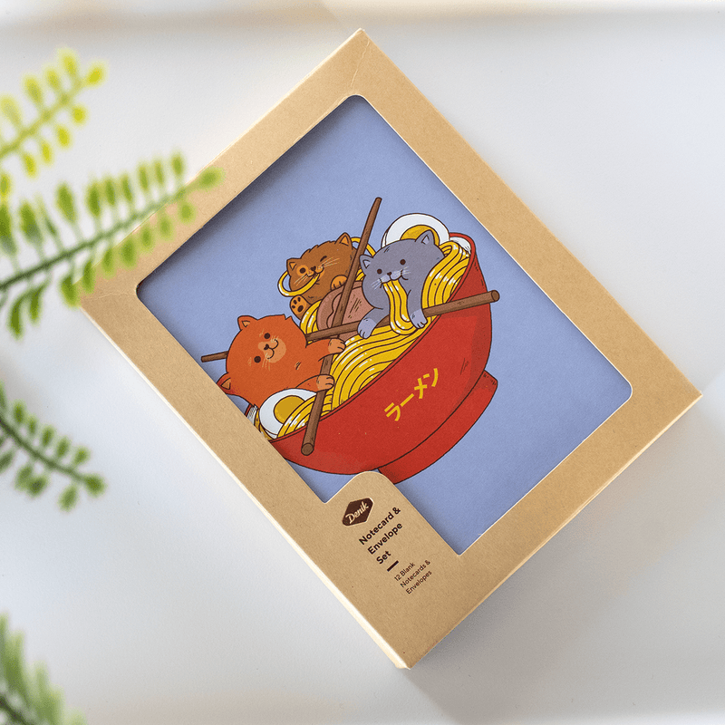 Ramen & Cats Notecards - Art Department LLC