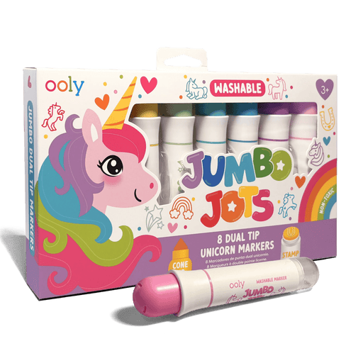 Jumbo Jots Dual Tip Unicorn Markers - Set of 8 - Art Department LLC