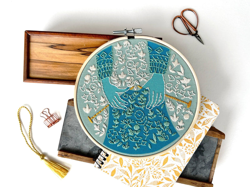 Knit Embroidery Kit - Art Department LLC