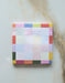 Die - Cut Sticky Notepad | Rainbow Checks - Art Department LLC