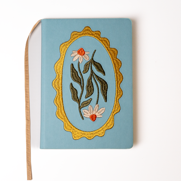Daisy Frame Hardbound Embroidered Notebook