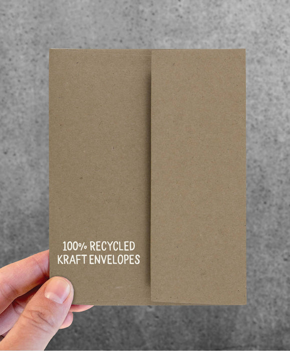 Raccoon Heart Blank Note Card - Art Department LLC