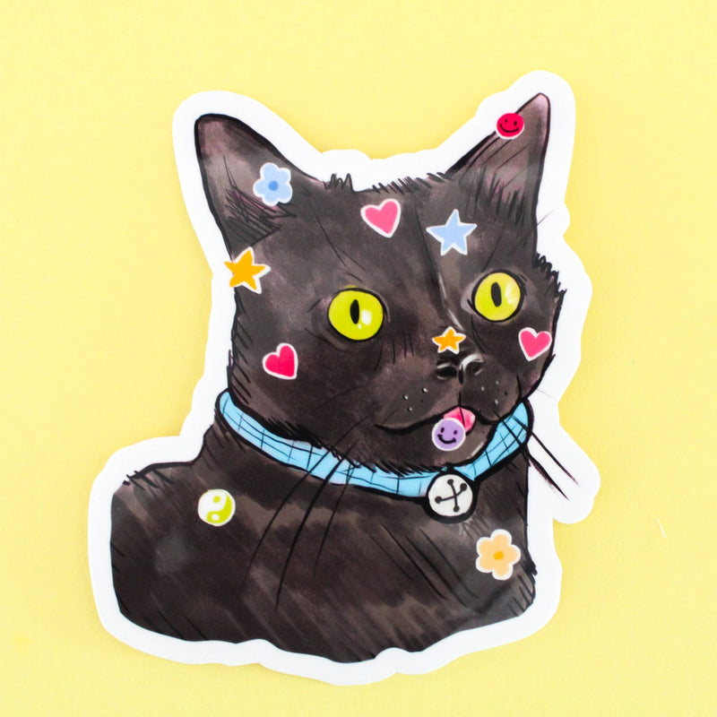 Sticky Cat Vinyl Sticker - Art Department LLC