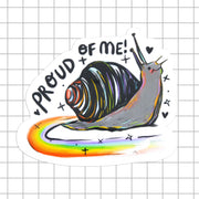 Rainbow Snail Vinyl Sticker - Art Department LLC