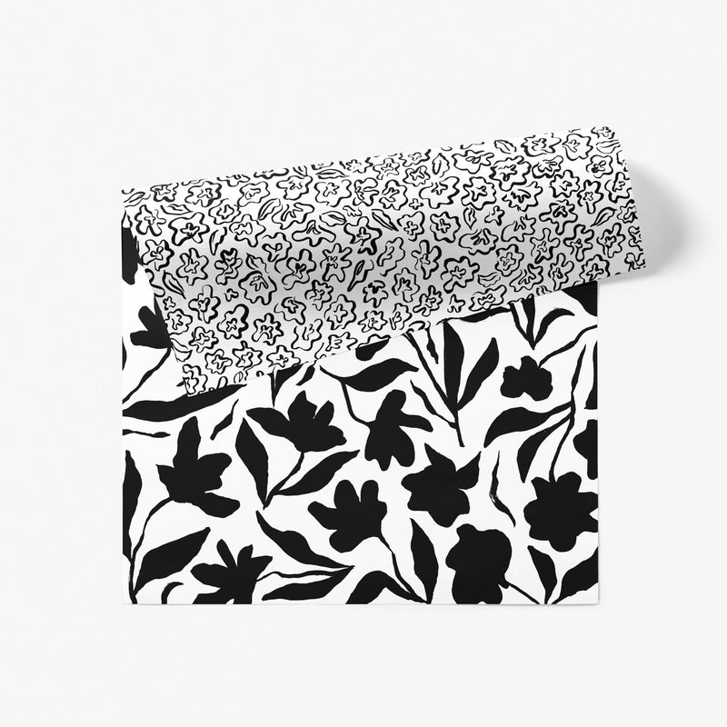 Fleur Gift Wrap, 3 Sheets - Art Department LLC