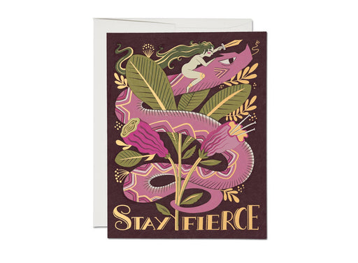 Fierce Snake Friendship Card