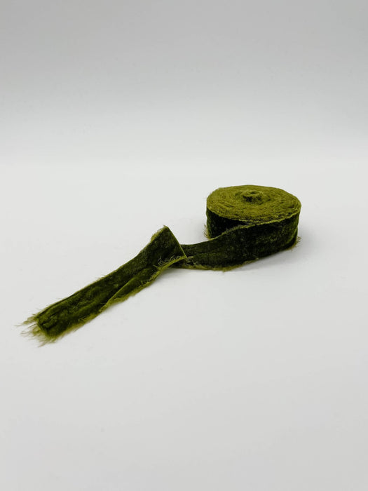 1.25" Raw Edge Velvet Ribbon - Art Department LLC