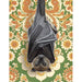 Flying Fox Bat - Note Card - Art Department LLC