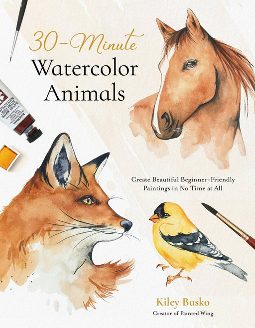 30-Minute Watercolor Animals: Beginner-Friendly Paintings - Art Department LLC