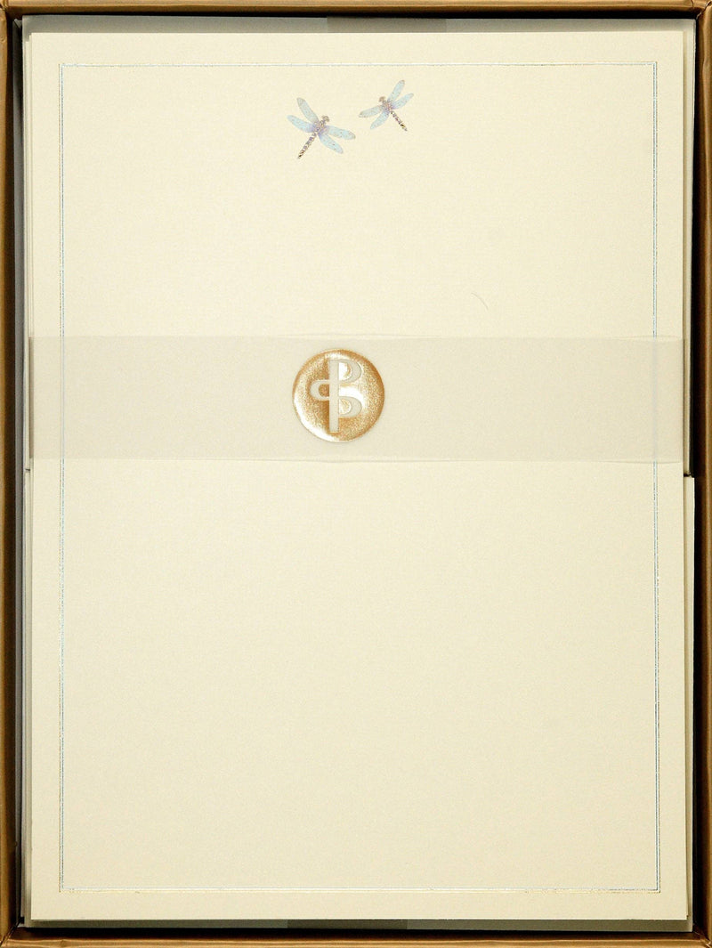 Blue Dragonfly Stationery Set - Art Department LLC