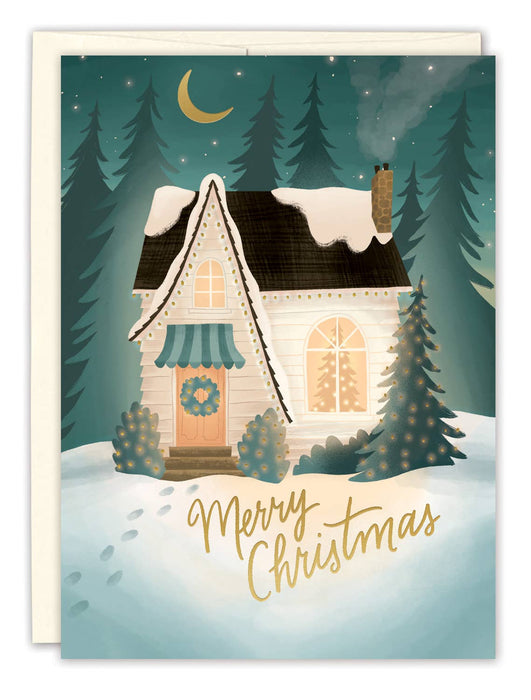 Cozy Christmas House Boxed Holiday Cards - Set of 10 - Art Department LLC