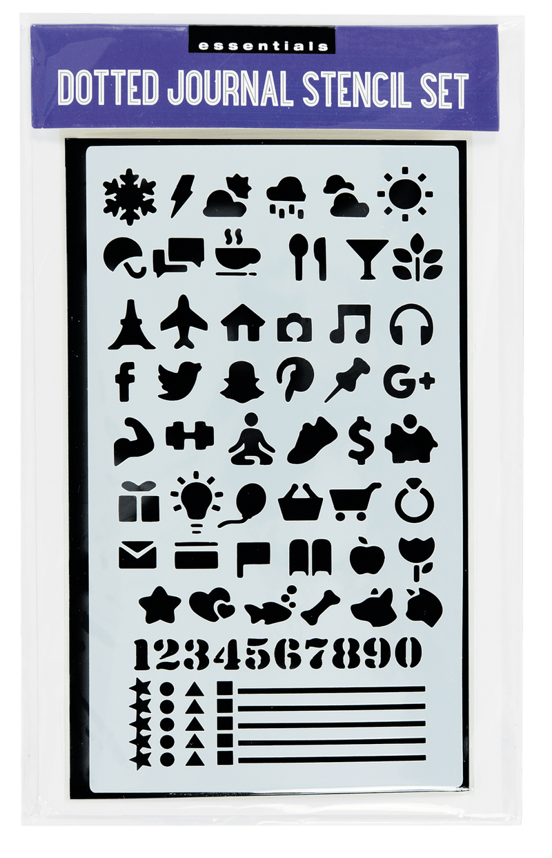 Essentials Dotted Journal Stencil Set - Art Department LLC
