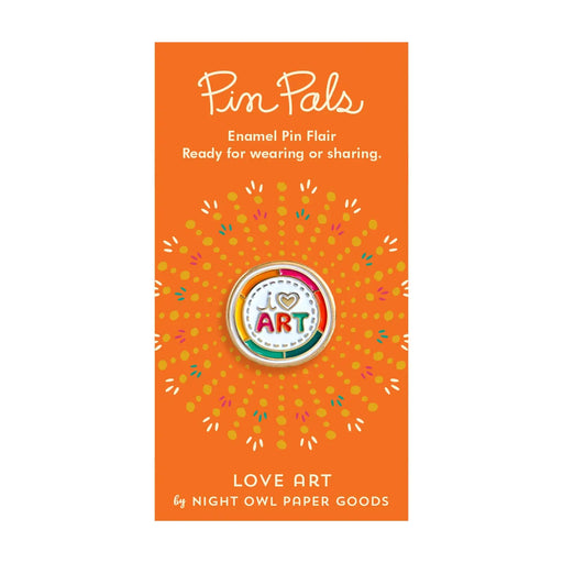I Love Art Enamel Pin