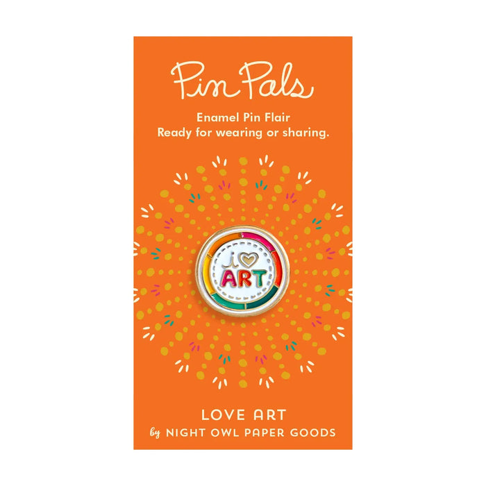 I Love Art Enamel Pin - Art Department LLC