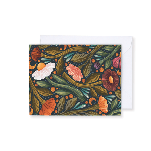 Nightsky Floral Notecards - Art Department LLC
