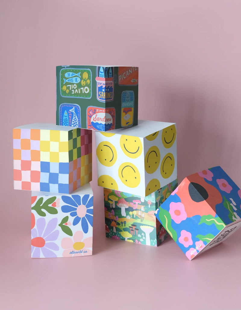 Sticky Note Cube | Primary Blooms - Art Department LLC