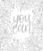 On the Bright Side Coloring Book - Art Department LLC