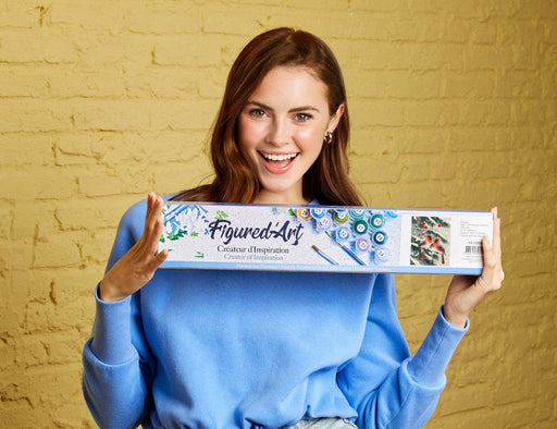 Paint by Numbers rolled - Winter Cardinals - Art Department LLC