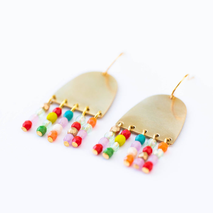 Happy Fringe Earrings - Art Department LLC