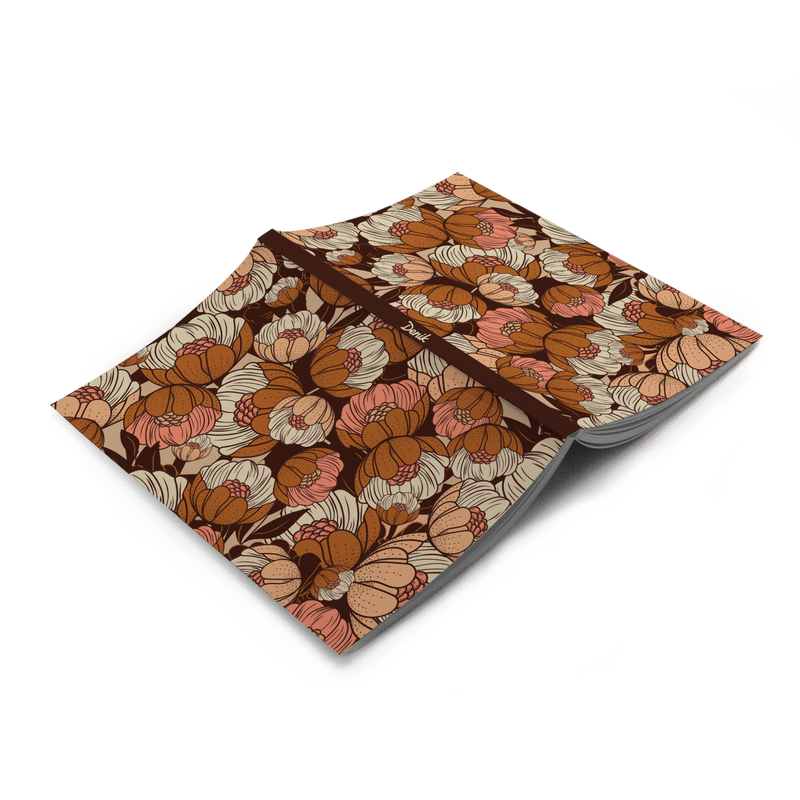Rustic Blossoms Soft Touch Classic Layflat Notebook - Art Department LLC