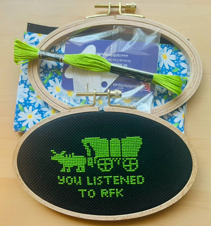 You Listened to RFK Cross Stitch Kit - Art Department LLC