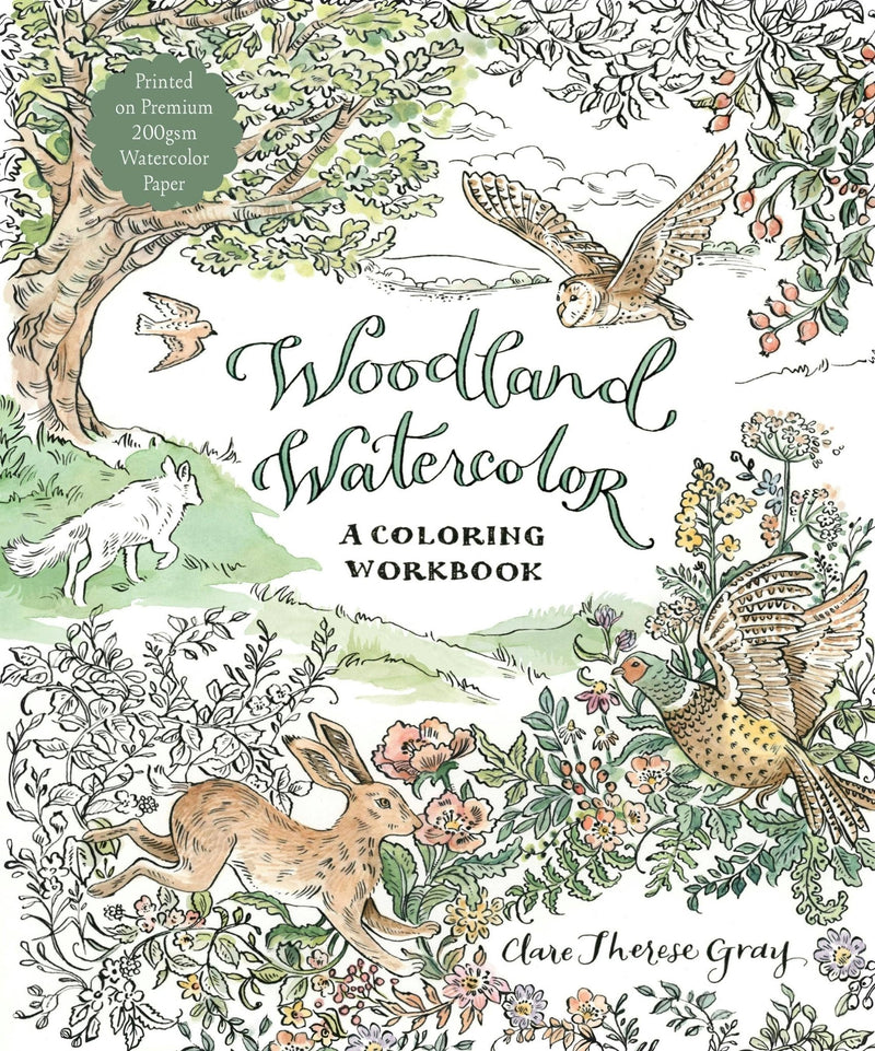 Woodland Watercolor: A Coloring Workbook - Art Department LLC