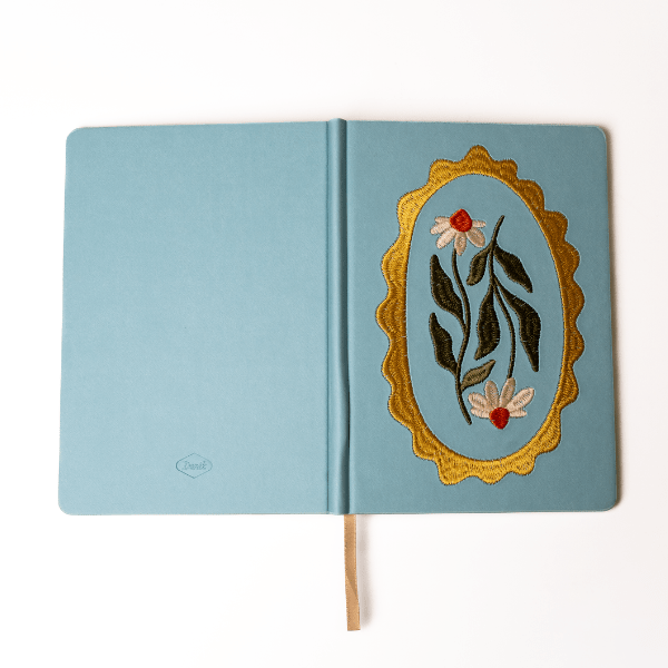 Daisy Frame Hardbound Embroidered Notebook - Art Department LLC