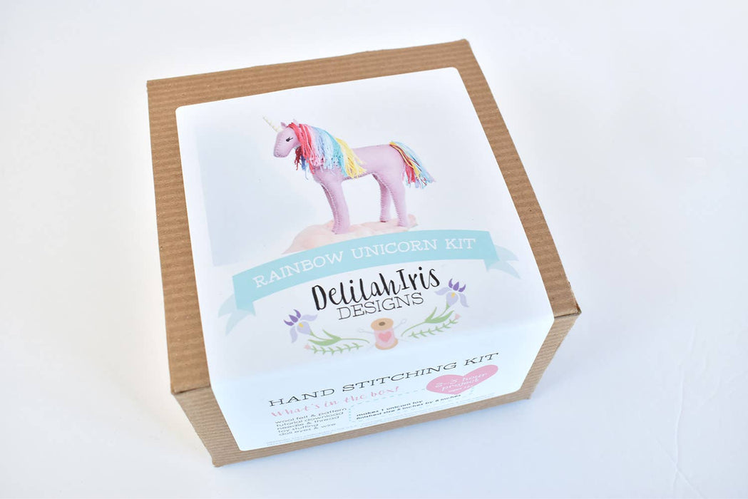 DIY Felt Sewing Kit - Rainbow Unicorn - Art Department LLC