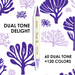 Dual Tone Brush Tip Acrylic Paint Markers - Set of 36 - Art Department LLC