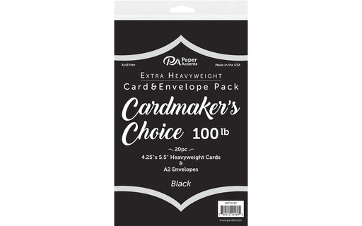 Cardmakers Choice Cards and Envelopes - Black 4.25x5.5 - Art Department LLC