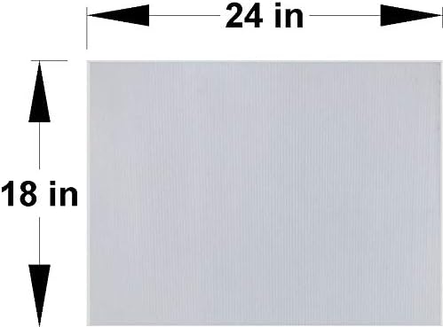 Corrugated Plastic Blank Sign 18x12" - Art Department LLC